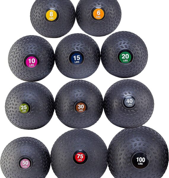 BalanceFrom Workout Exercise Fitness Weighted Medicine Ball Wall Ball and Slam Ball