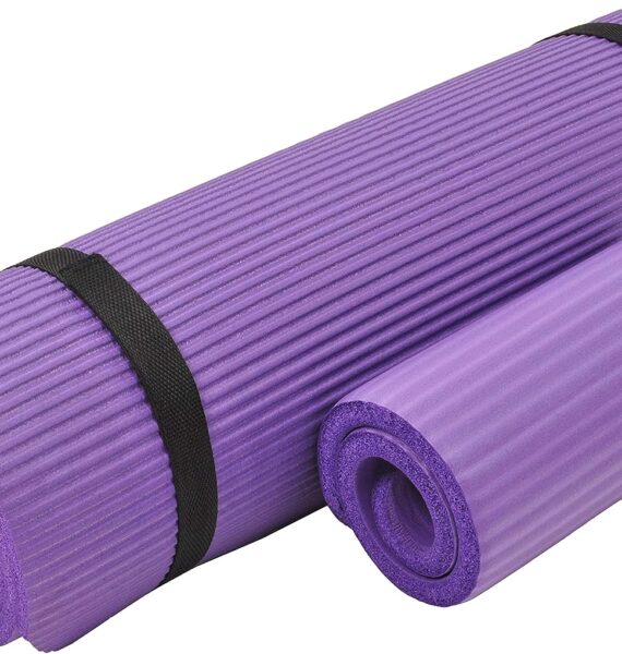 Everyday Essentials Yoga Mat for Home Gym Workouts purple
