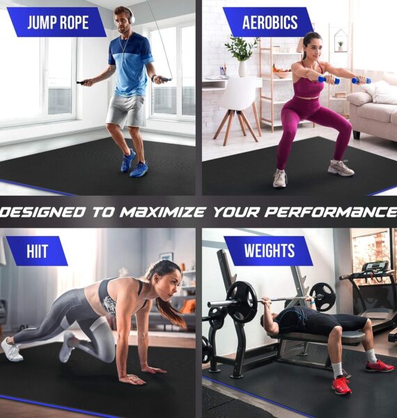 large workout mat for home gym sensu multipurpose